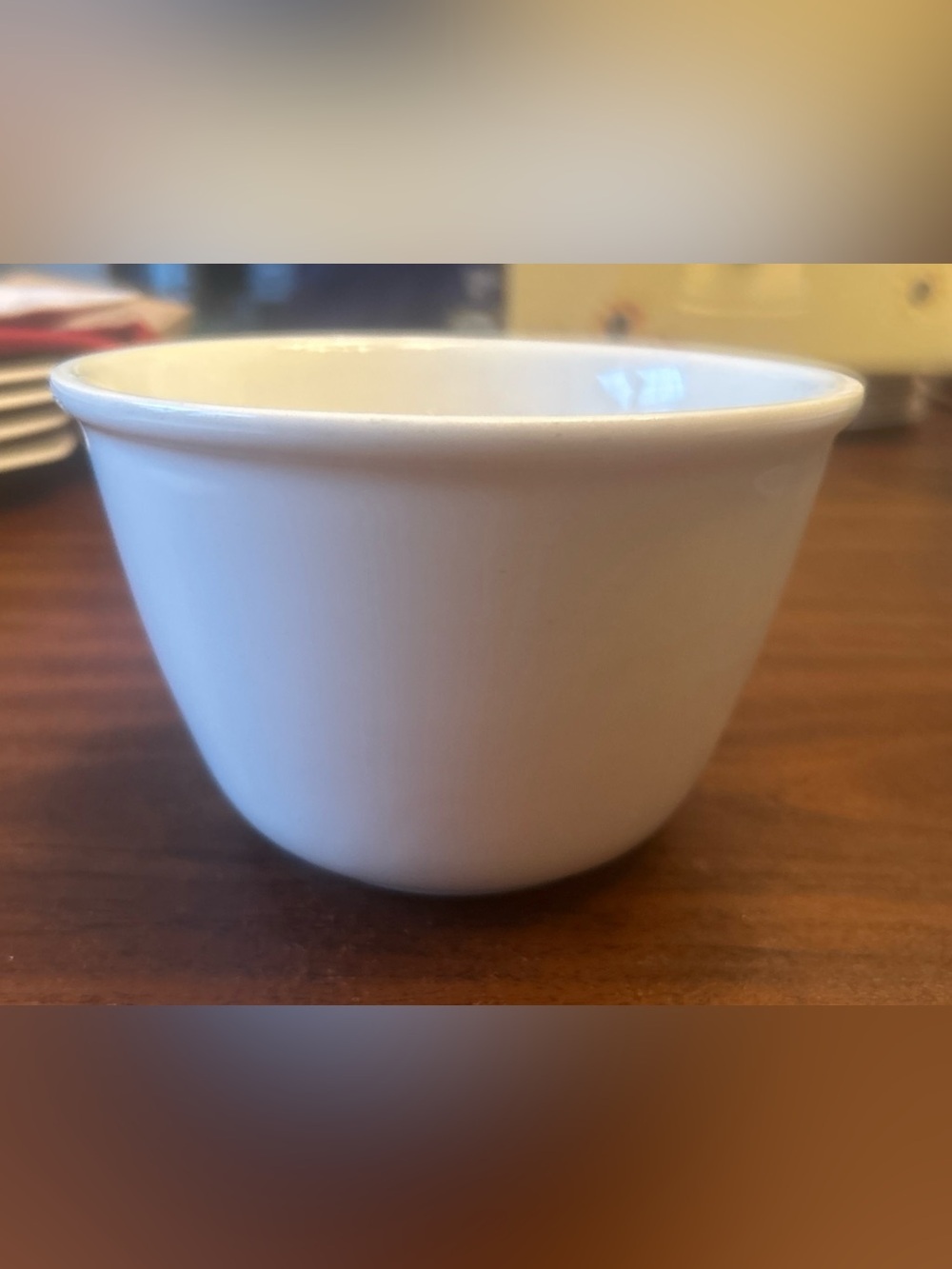 Crate & Barrel White All Purpose Bowl 5.5 x 3.5" H